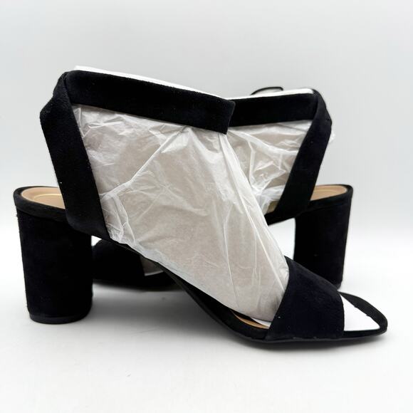 Vionic Womens Zinfandel Heeled Sandals US 10 Wide EU 41 Black Suede NIB - Picture 4 of 12